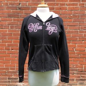 VTG Y2K Hurley Women’s Zip Up Hoodie, M